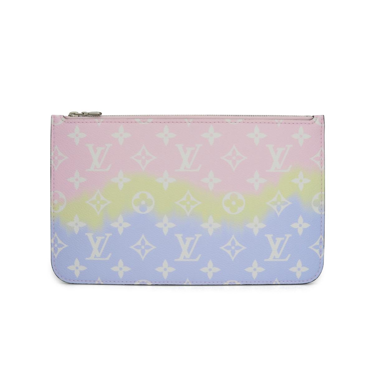 Louis Vuitton Escale Neverfull MM Bag in Pastel 2020 Limited Edition For Sale 11