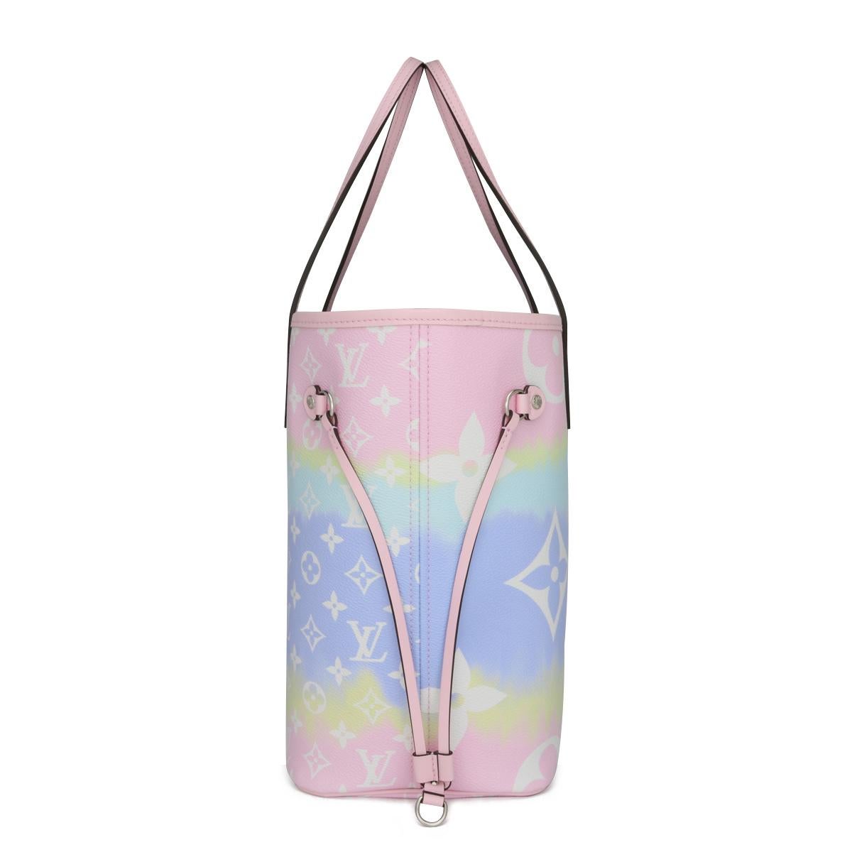 Louis Vuitton Escale Neverfull MM Bag in Pastel 2020 Limited Edition In Excellent Condition In Huddersfield, GB