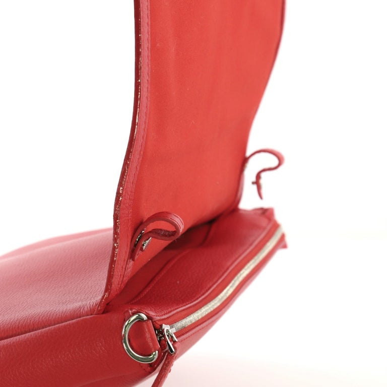 Louis Vuitton Red Leather Essentiel Cuir Boheme Cross Body Bag