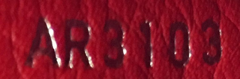 Louis Vuitton Red Leather Essentiel Cuir Boheme Cross Body Bag., Lot  #58051
