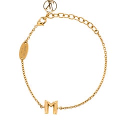 Louis Vuitton Essential M Gold Tone Bracelet