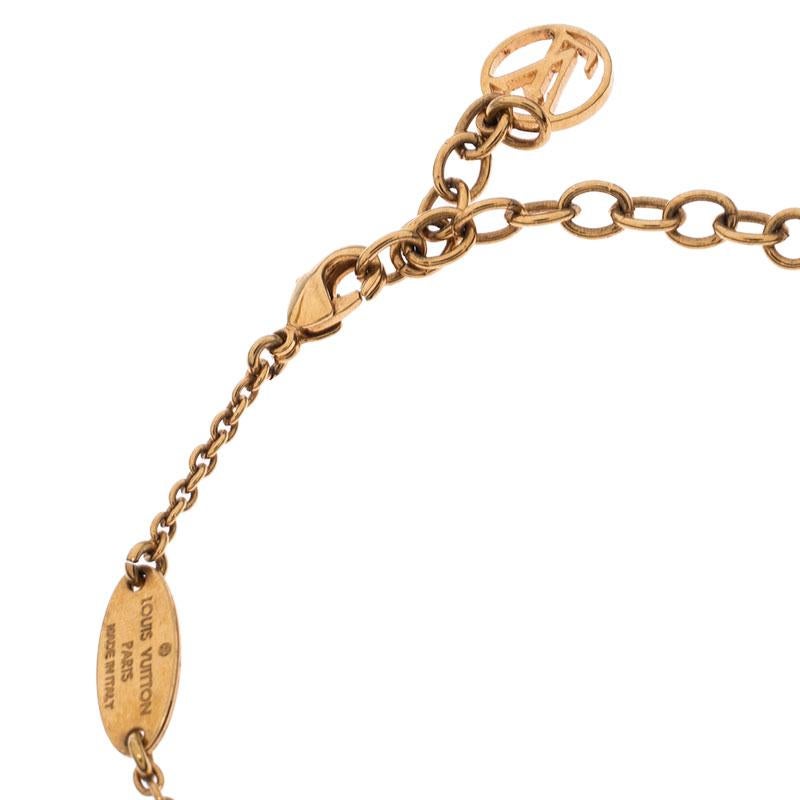 Women's Louis Vuitton Essential V Gold Tone Bracelet