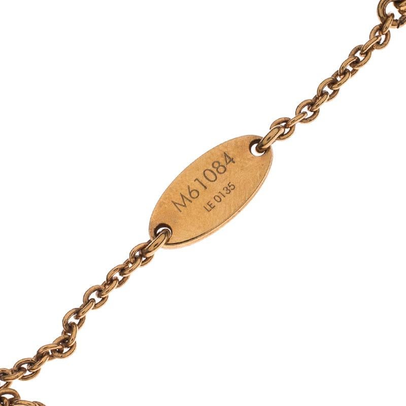 Louis Vuitton Essential V Gold Tone Bracelet 1