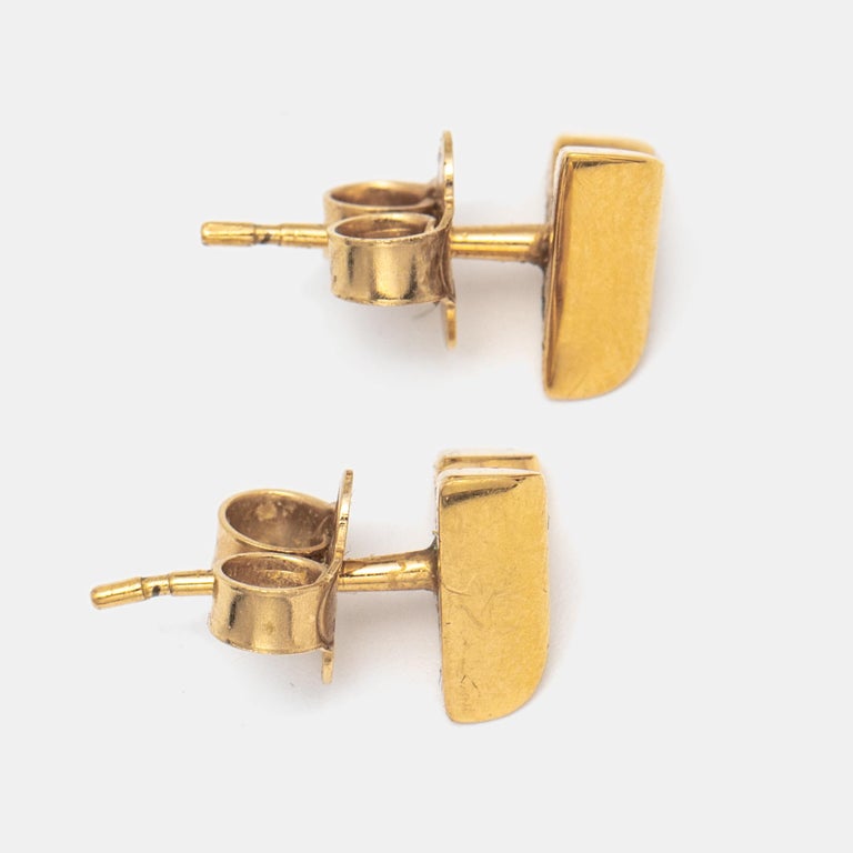 Louis Vuitton Earrings Stud - 4 For Sale on 1stDibs  lv ear studs, lv  earrings studs, louis vuitton v earrings gold