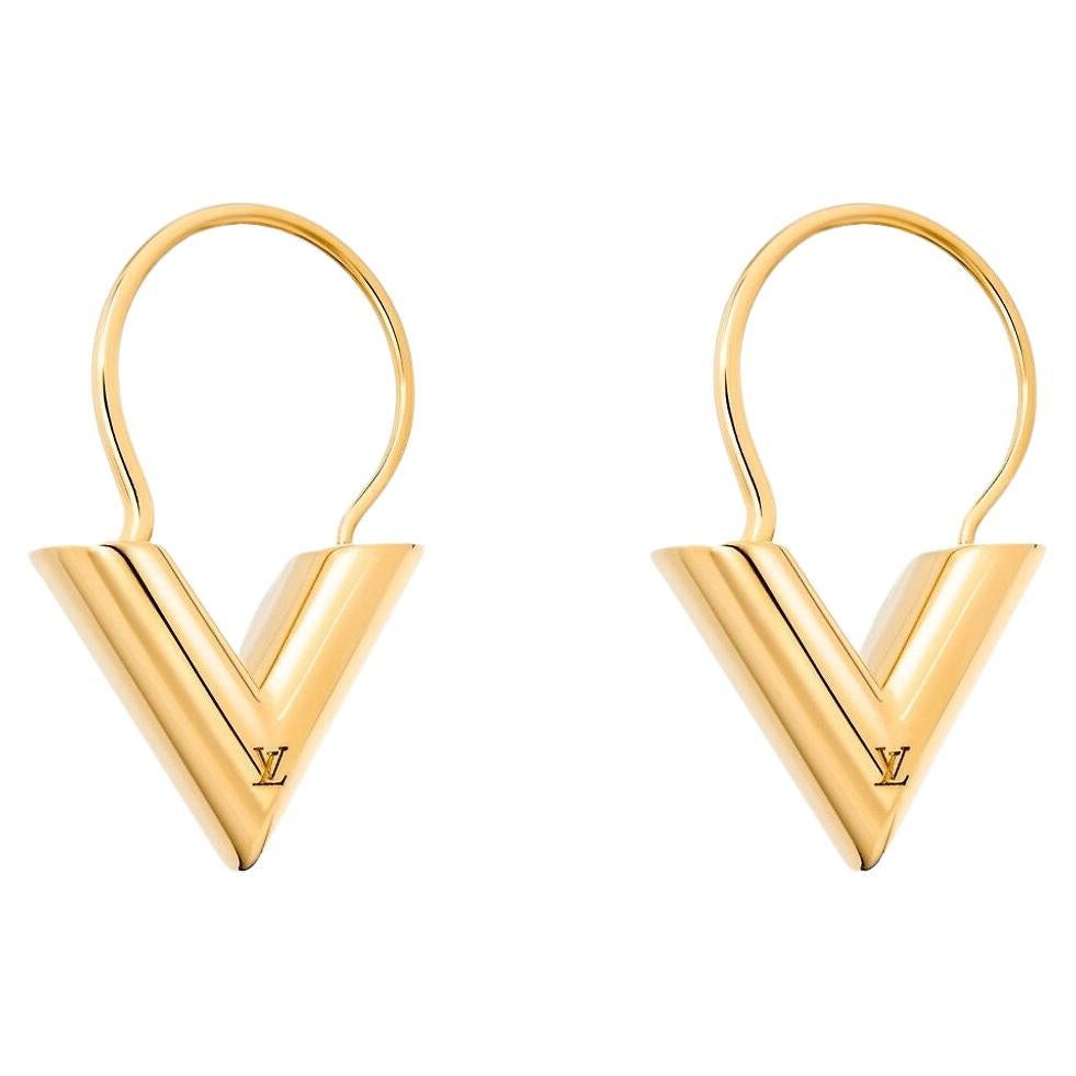 Louis Vuitton Essential V Planète hoop earrings Marked Italy   Bukowskis