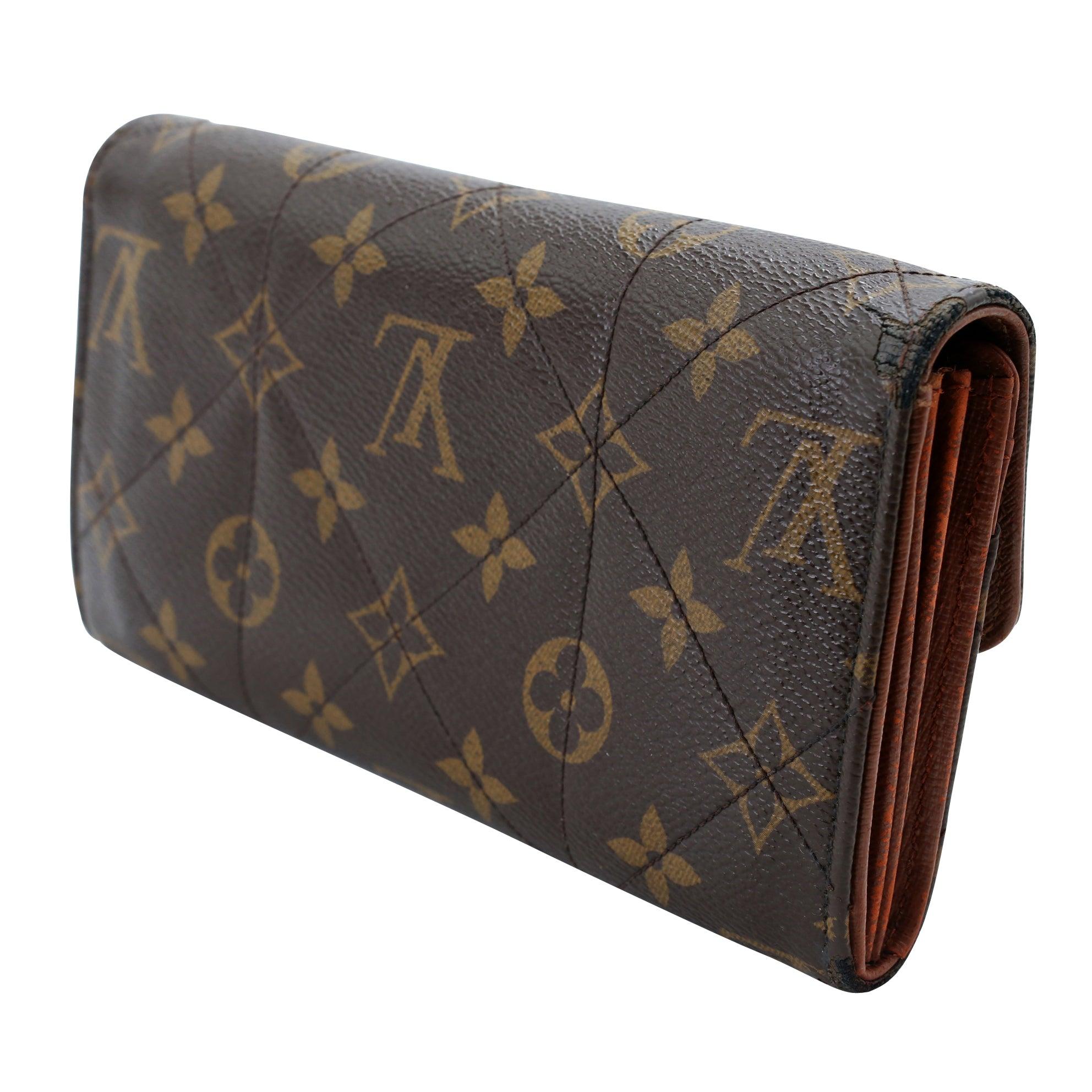 Black Louis Vuitton Etoile Porte Quilted Sarah Flap Wallet LV-W1110P-A003 For Sale