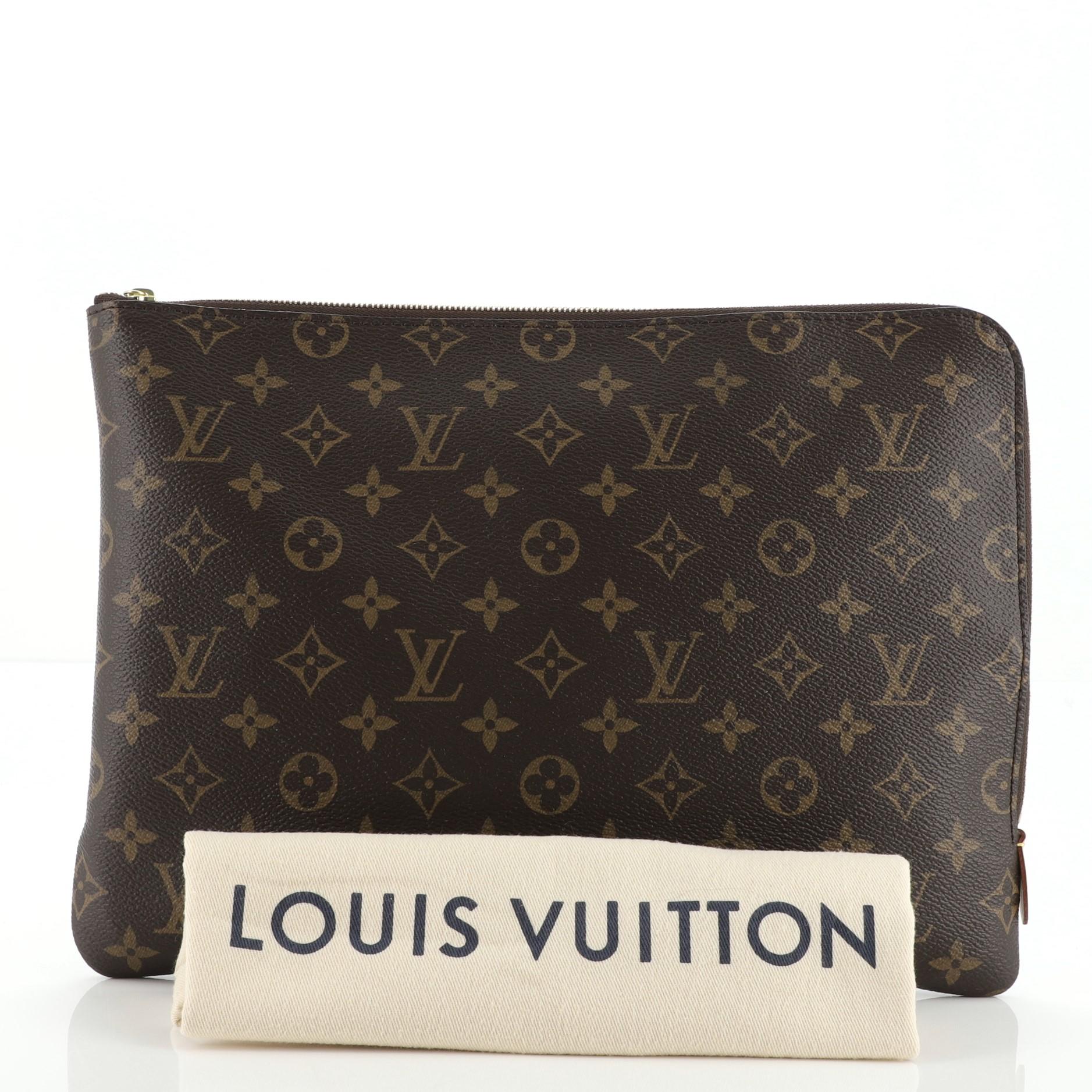 Louis Vuitton, Bags, Louis Vuitton Monogram Etui Voyage Mm Travel Case  Pouch Fuchsia Rare Color