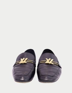 Louis Vuitton Black Leather Loafers - EU 39.5