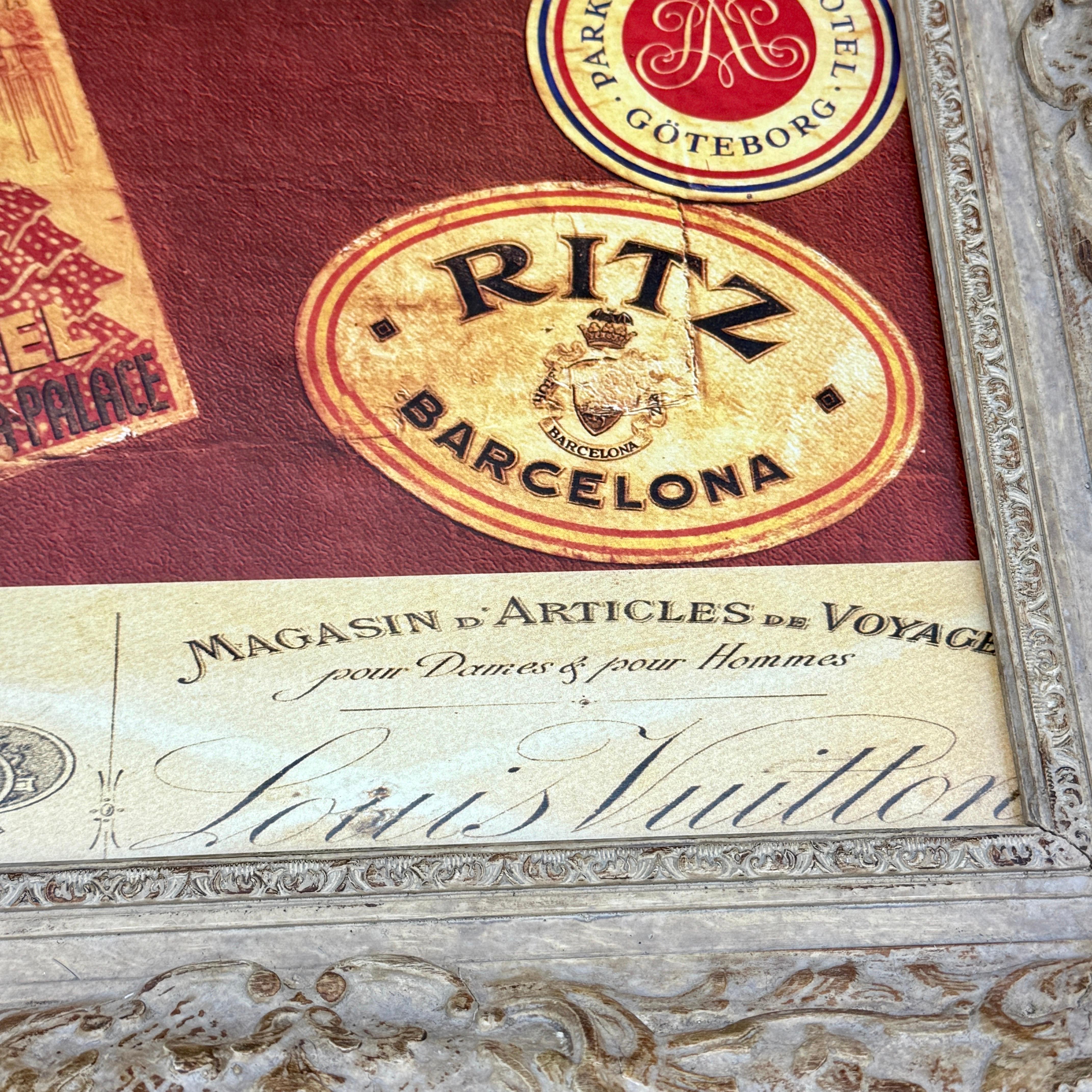 Louis Vuitton European Travel Trunk Kunstdruck gerahmt im Angebot 12