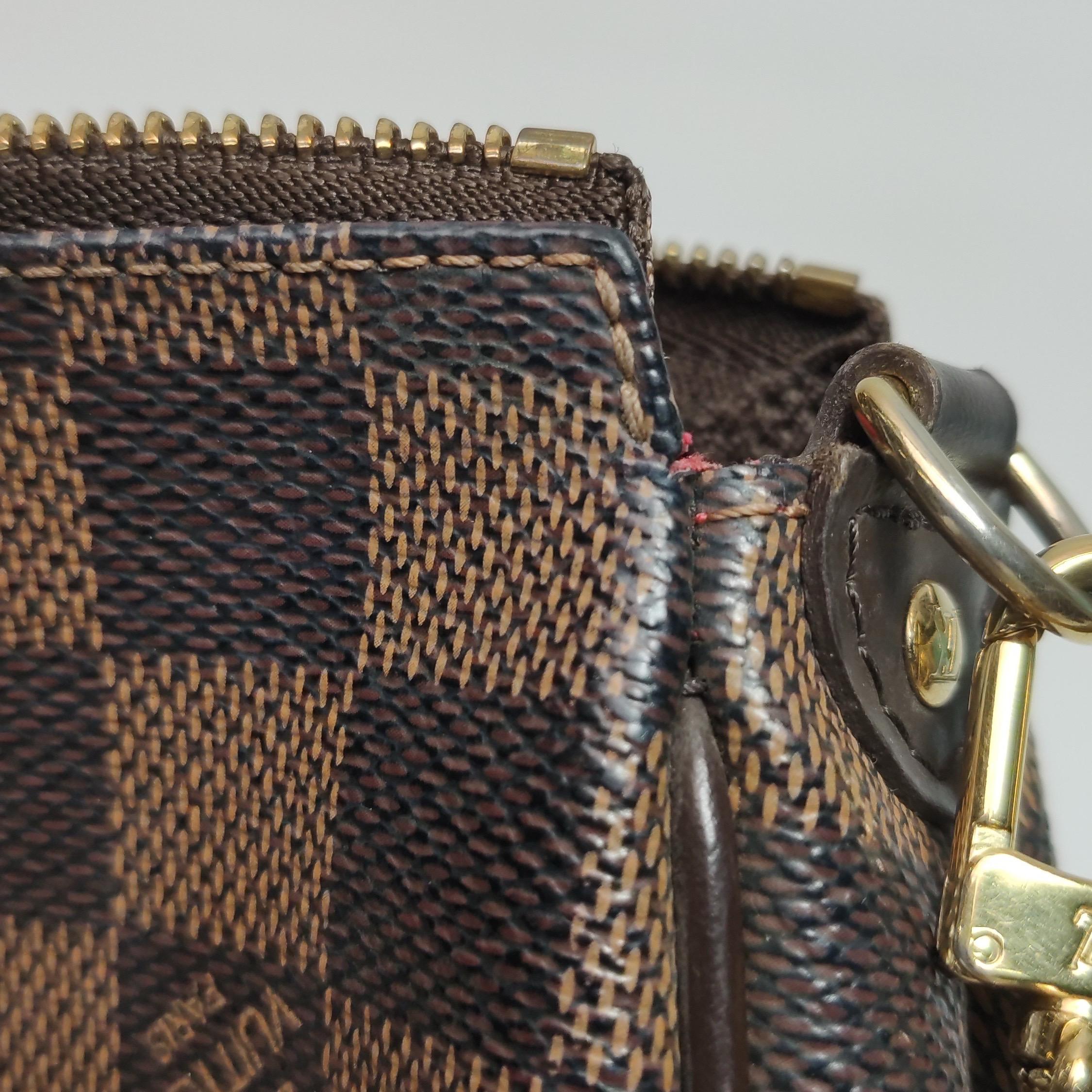 Louis Vuitton Eva Marrone Damier Ebene Borsa a tracolla Monogram con tracolla in vendita 8