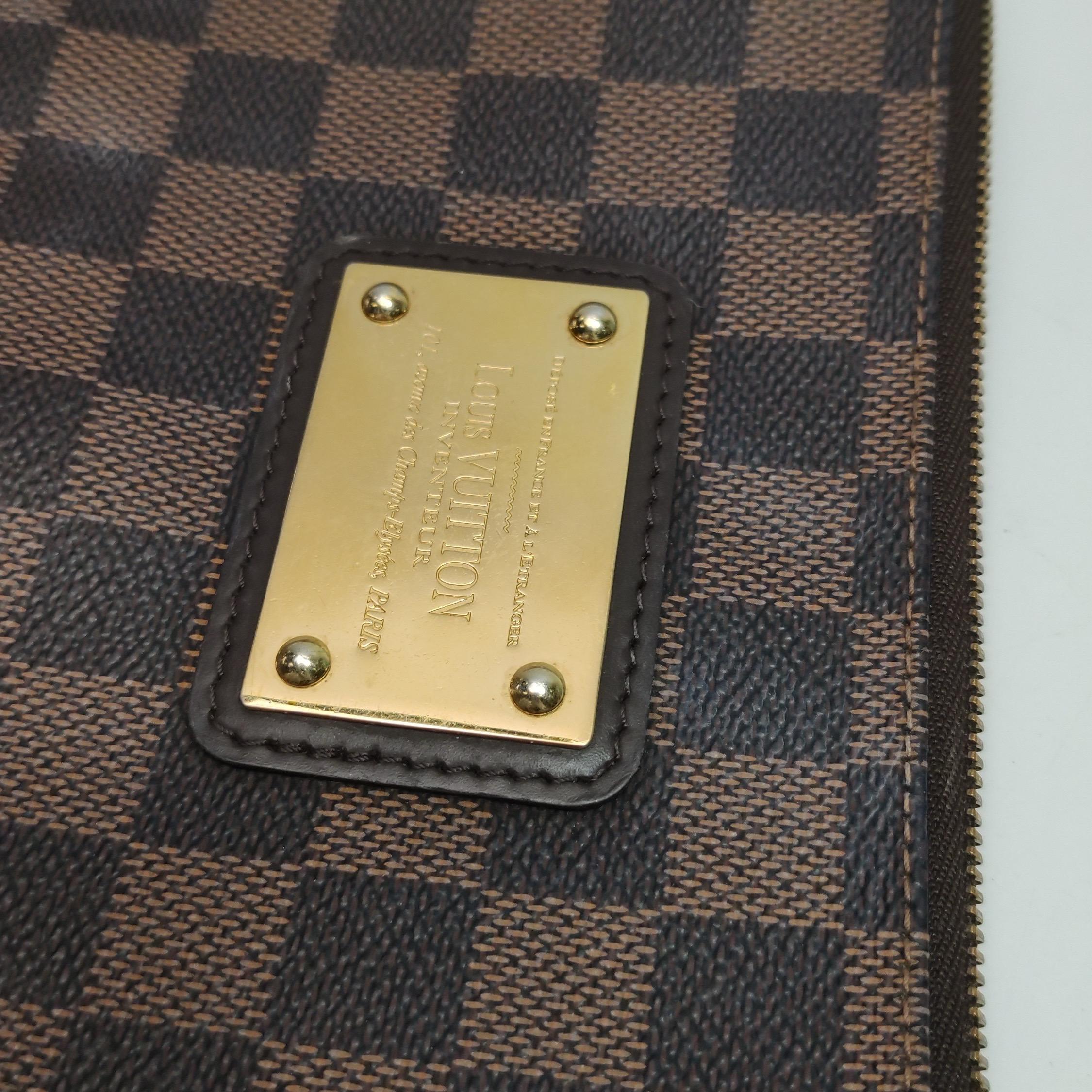 Louis Vuitton Eva Marrone Damier Ebene Borsa a tracolla Monogram con tracolla in vendita 9