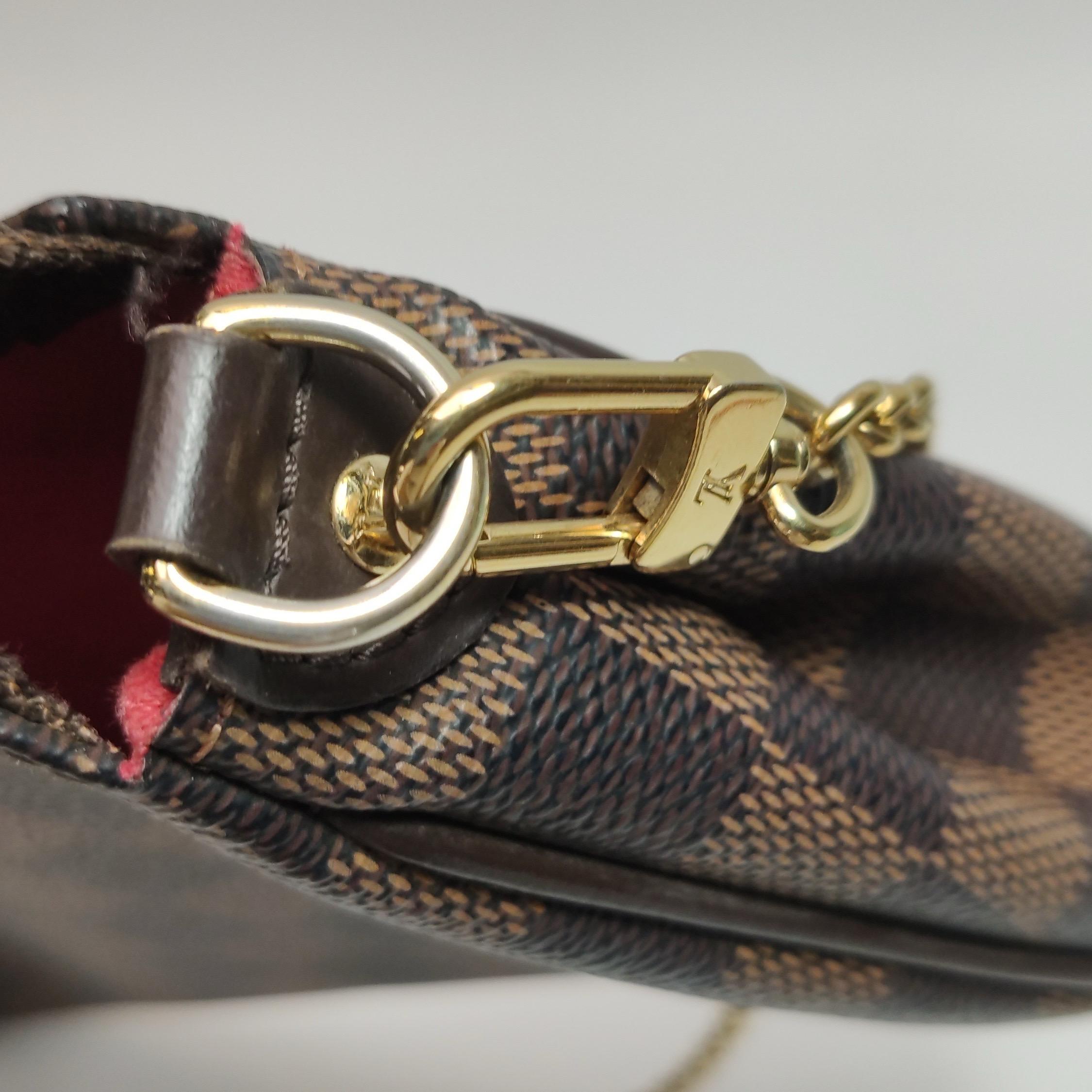 Louis Vuitton Eva Marrone Damier Ebene Borsa a tracolla Monogram con tracolla in vendita 11