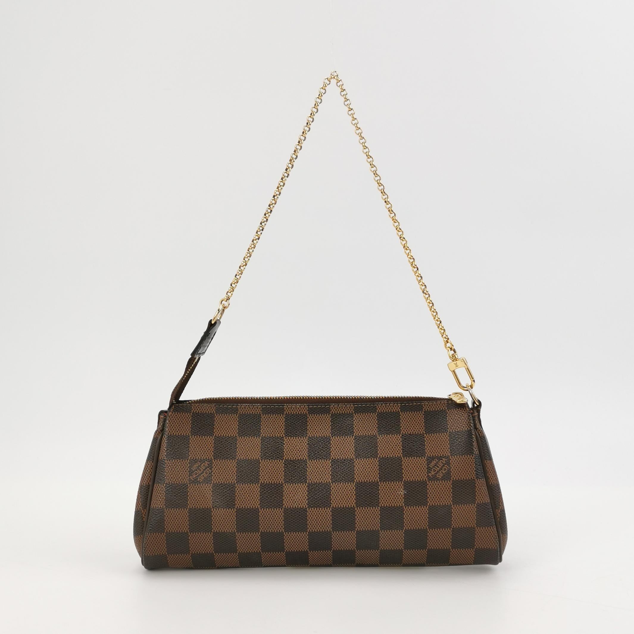 Nero Louis Vuitton Eva Marrone Damier Ebene Borsa a tracolla Monogram con tracolla in vendita