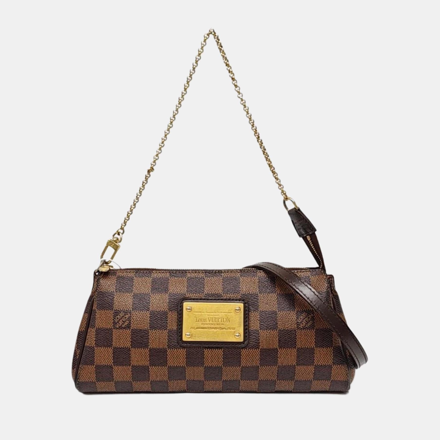 Louis Vuitton Eva Braun Damier Ebene Monogram Umhängetasche mit Riemen