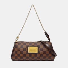 Louis Vuitton Eva Braun Damier Ebene Monogram Umhängetasche mit Riemen