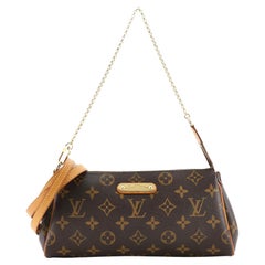 Louis Vuitton Monogram Eva Clutch Crossbody Bag For Sale at 1stDibs