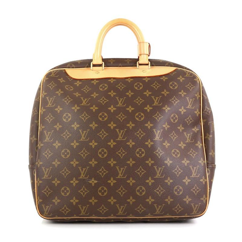 Brown Louis Vuitton Evasion Travel Bag Monogram Canvas MM