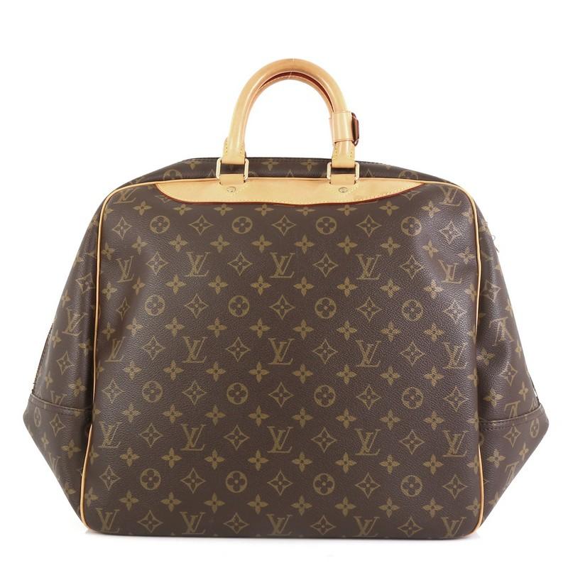 Brown Louis Vuitton Evasion Travel Bag Monogram Canvas MM