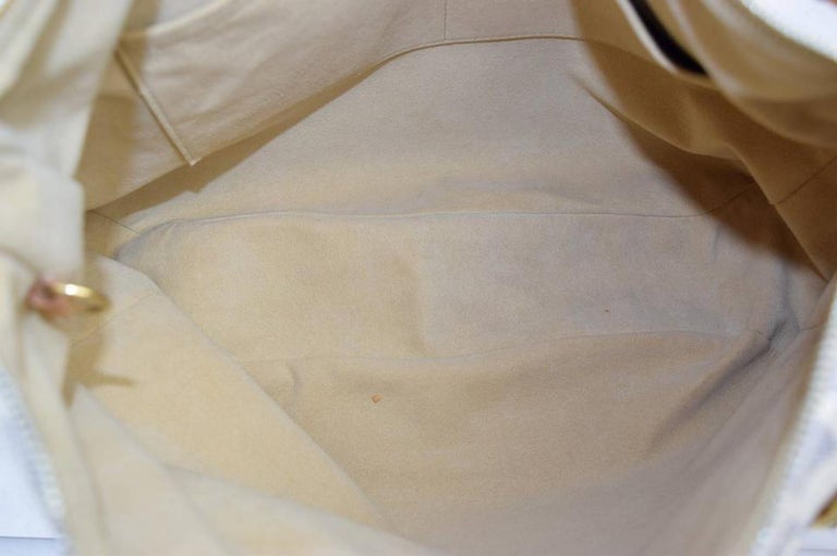 Louis Vuitton White Damier Azur Evora MM Cloth ref.976304 - Joli Closet