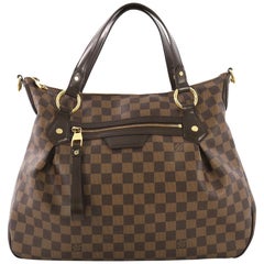 Louis Vuitton Evora Handbag Damier MM