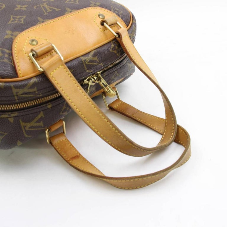 Louis Vuitton Excursion Monogram Sac Shoe Carrier 868281 Brown Coated Canvas Sat For Sale at 1stdibs