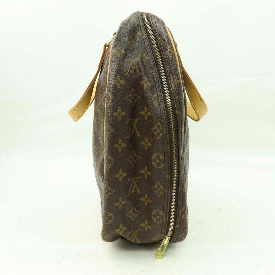 Women's Louis Vuitton Excursion Monogram Sac Travel and Shoe Carrier 870438 Brown Coated For Sale