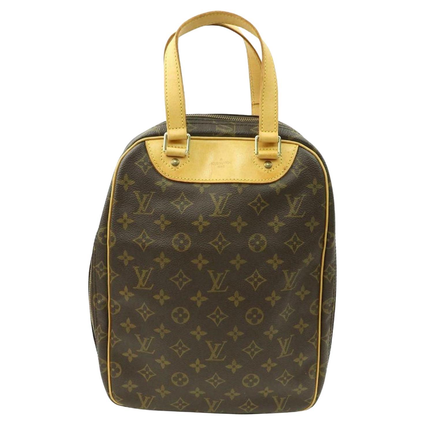 Louis Vuitton Excursion Monogram Sac Travel and Shoe Carrier 870438 Brown Coated