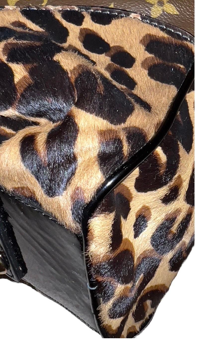 LOUIS VUITTON Bolso de piel de leopardo con monograma LV exótico 2006 Sprouse Tribute en venta 6