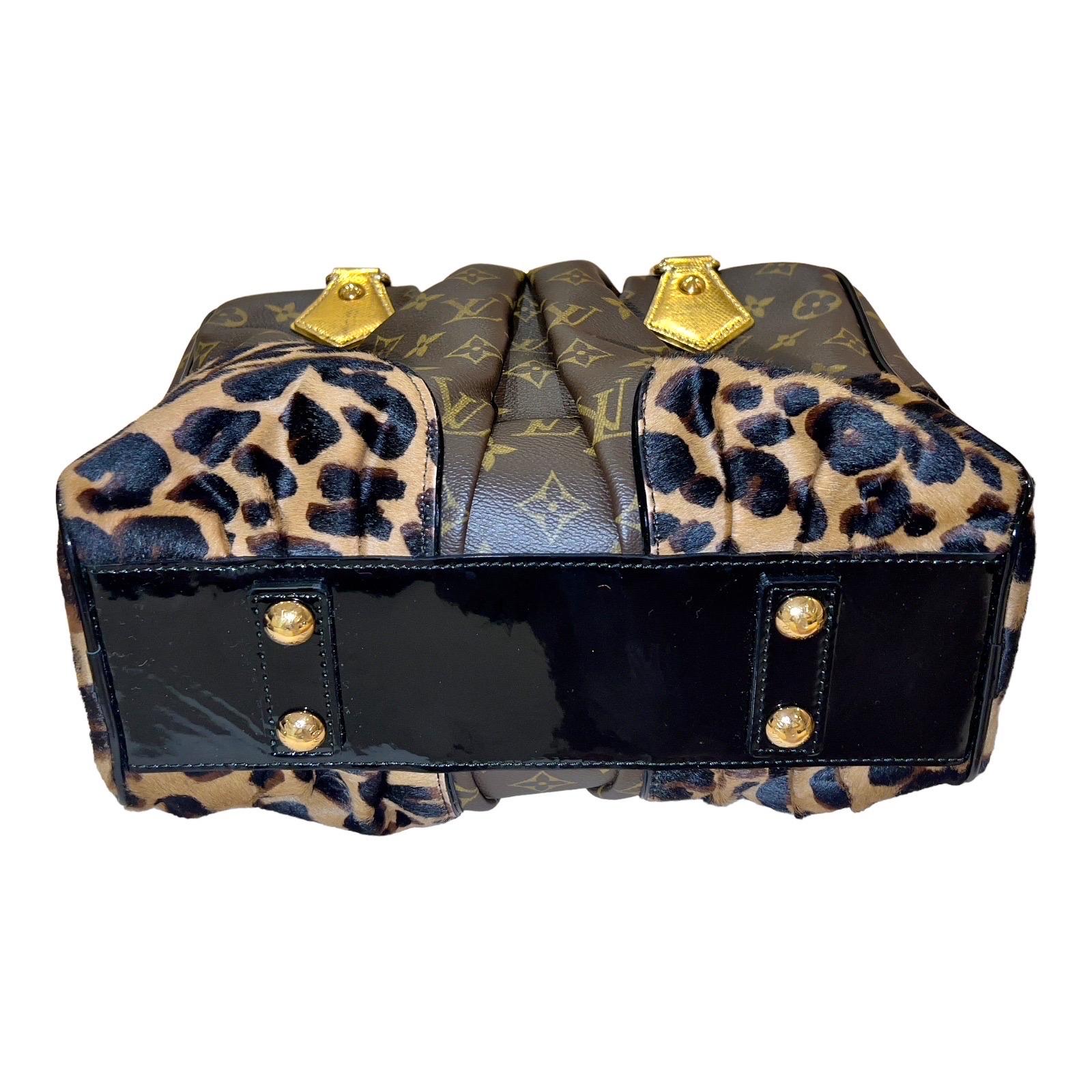 LOUIS VUITTON Bolso de piel de leopardo con monograma LV exótico 2006 Sprouse Tribute en venta 2