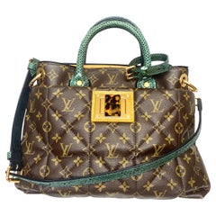 Louis Vuitton Exotic Tote MM Etoile Blue Python and Ostrich Handbag - GHW