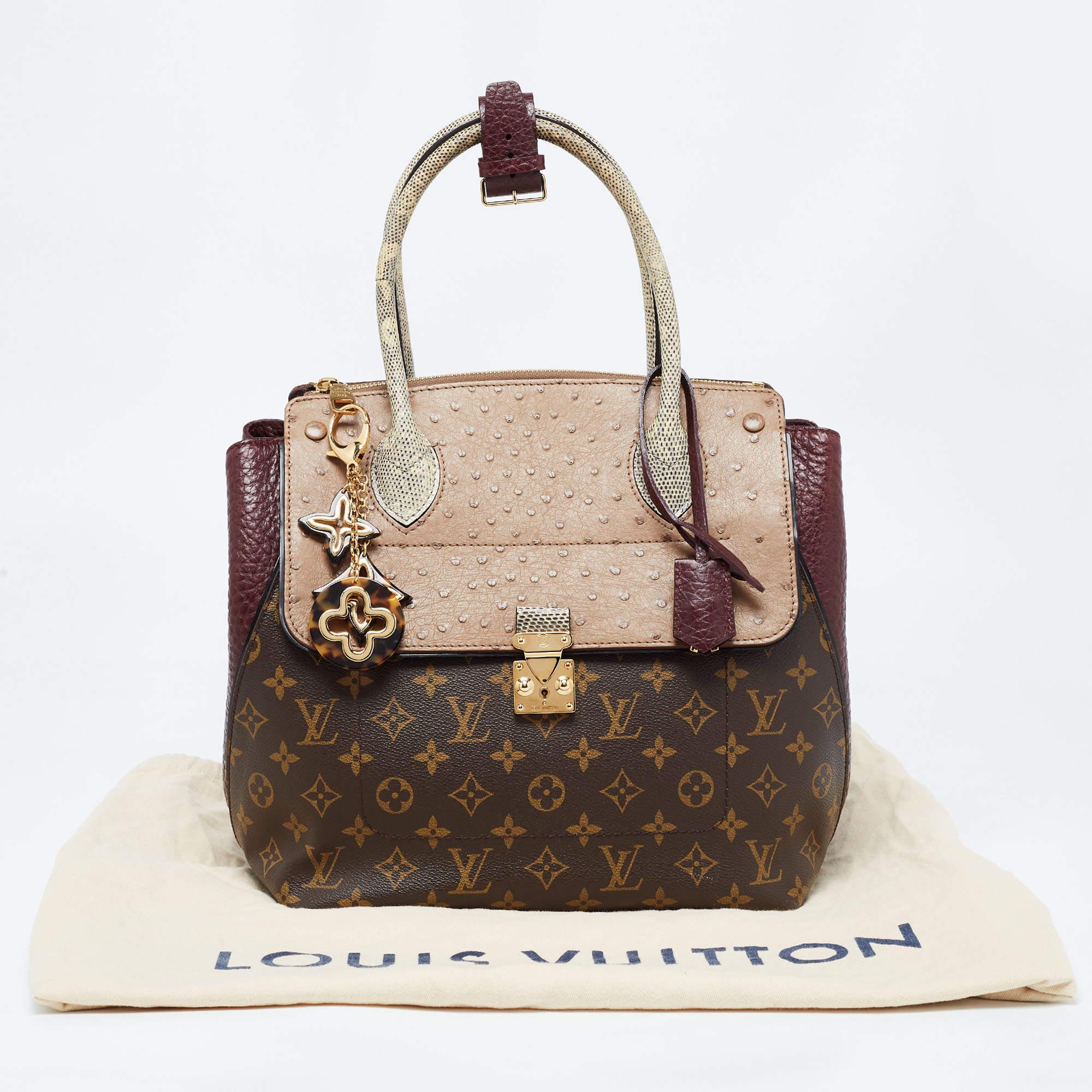Louis Vuitton Exotique Monogram Lizard, Ostrich and Leather Limited Edition  For Sale 9