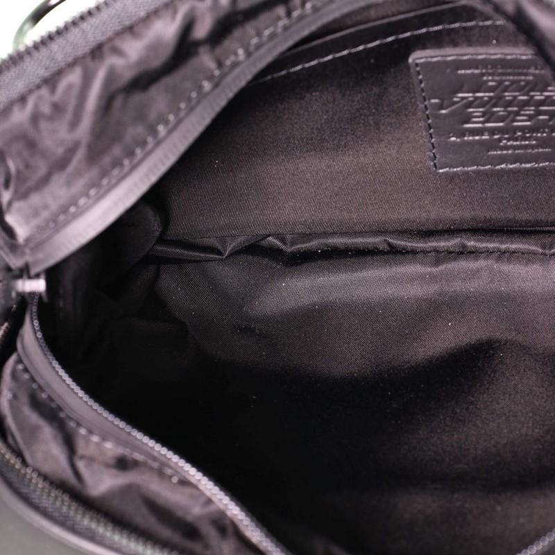 Black Louis Vuitton Expandable Messenger Bag Limited Edition 2054 Monogram Textile