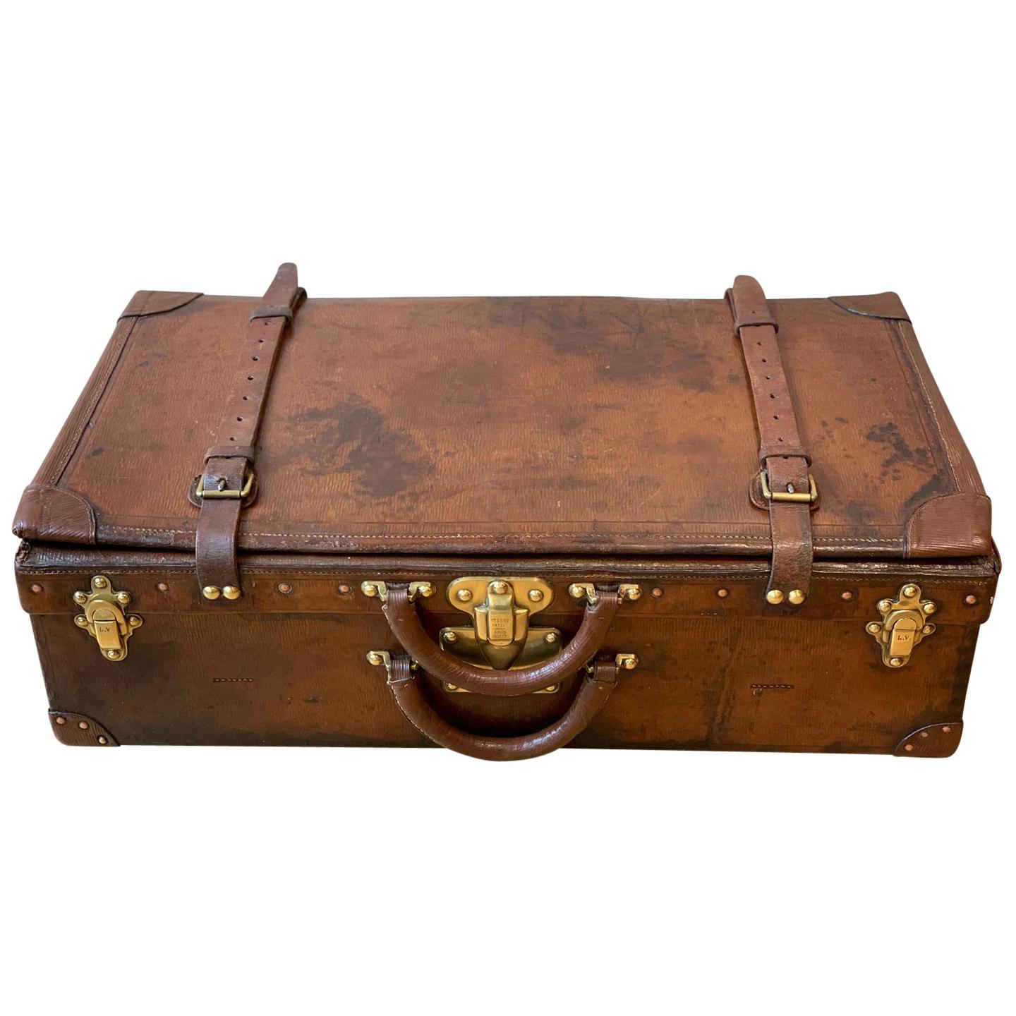 Louis Vuitton Expandable Suitcase, circa 1908 For Sale