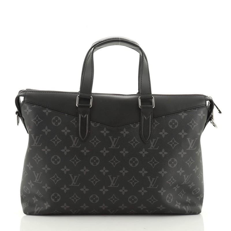 Black Louis Vuitton Explorer Briefcase Monogram Eclipse Canvas