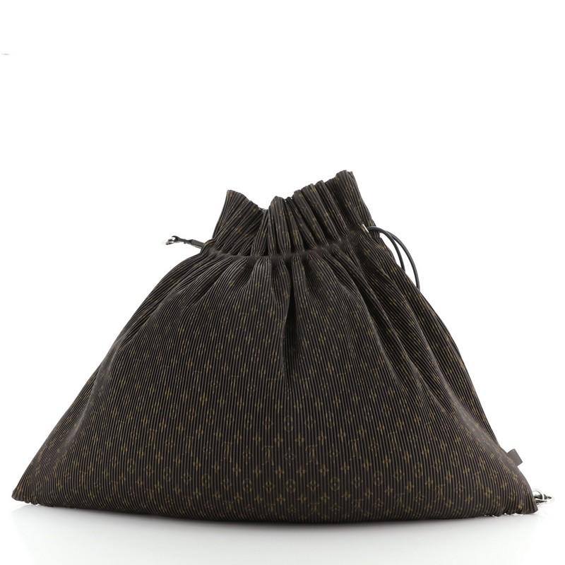 Women's or Men's Louis Vuitton Explorer Shoulder Bag Pleated Monogram Canvas GM