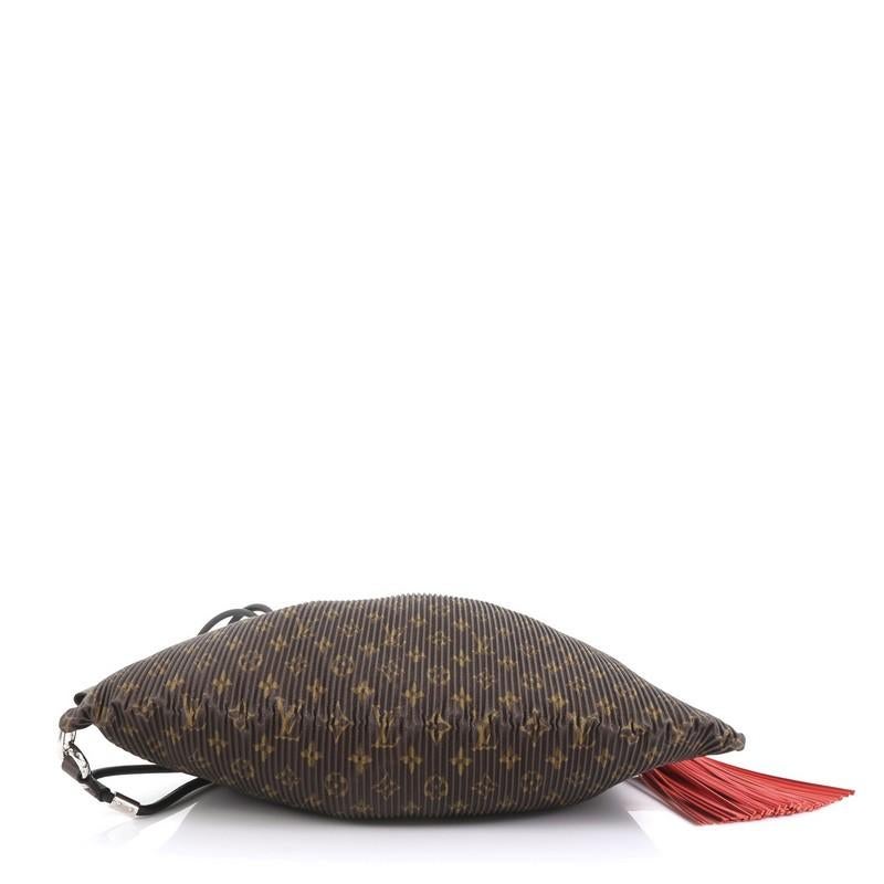 Louis Vuitton Explorer Shoulder Bag Pleated Monogram Canvas MM 1