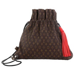 Louis Vuitton Explorer Shoulder Bag Pleated Monogram Canvas MM 