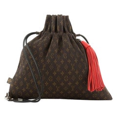 Louis Vuitton Explorer Shoulder Bag Pleated Monogram Canvas MM 