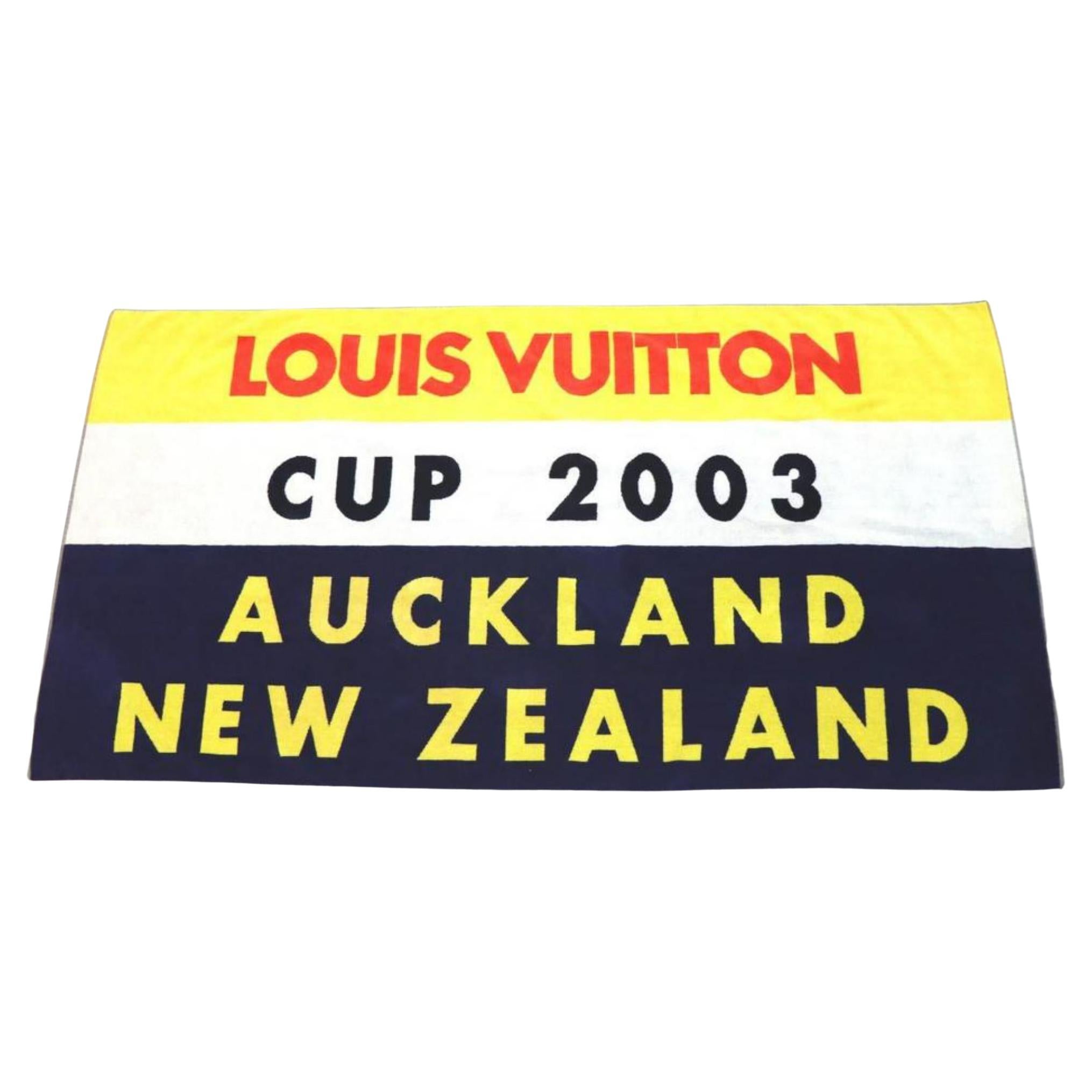 Louis Vuitton Extra Large 2003 LV Cup Auckland Beach Towel 1018lv5 For Sale