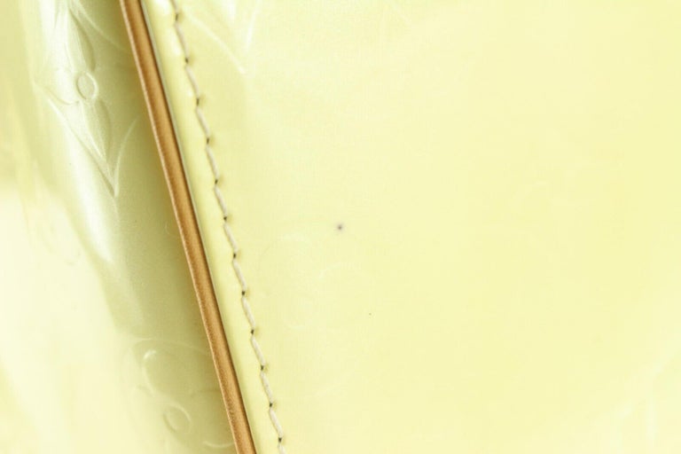 Louis Vuitton Ultra Rare Perle Monogram Vernis Speedy 35 Bag 97lv21