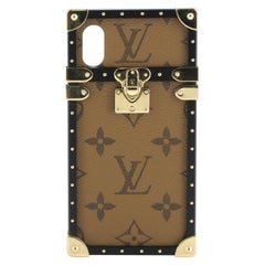 Louis Vuitton  Eye Trunk with Strap for iPhone X Reverse Monogram Canvas