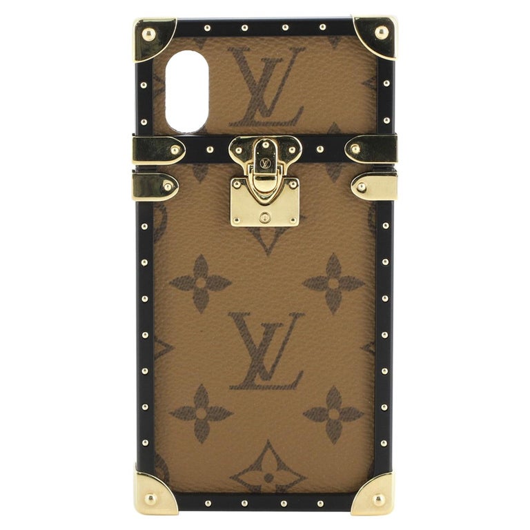 Louis Vuitton Eye Trunk with Strap for iPhone X Reverse Monogram Canvas at  1stDibs