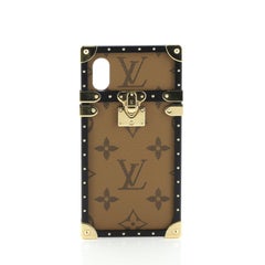 Louis Vuitton  Eye Trunk with Strap for iPhone X Reverse Monogram Canvas