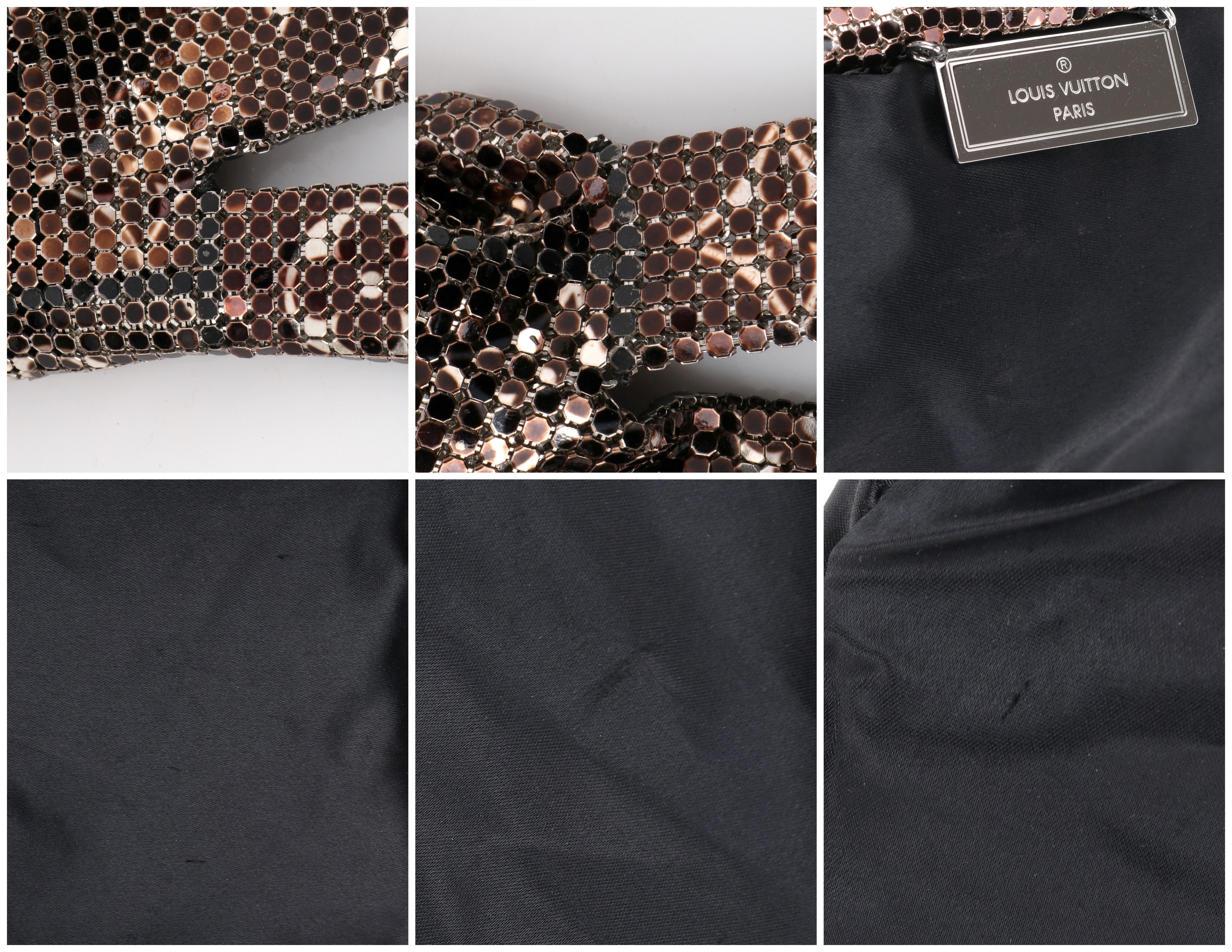 LOUIS VUITTON F/W 2002 “Frances” Metallic Monogram Metal Mesh Crossbody Handbag  5