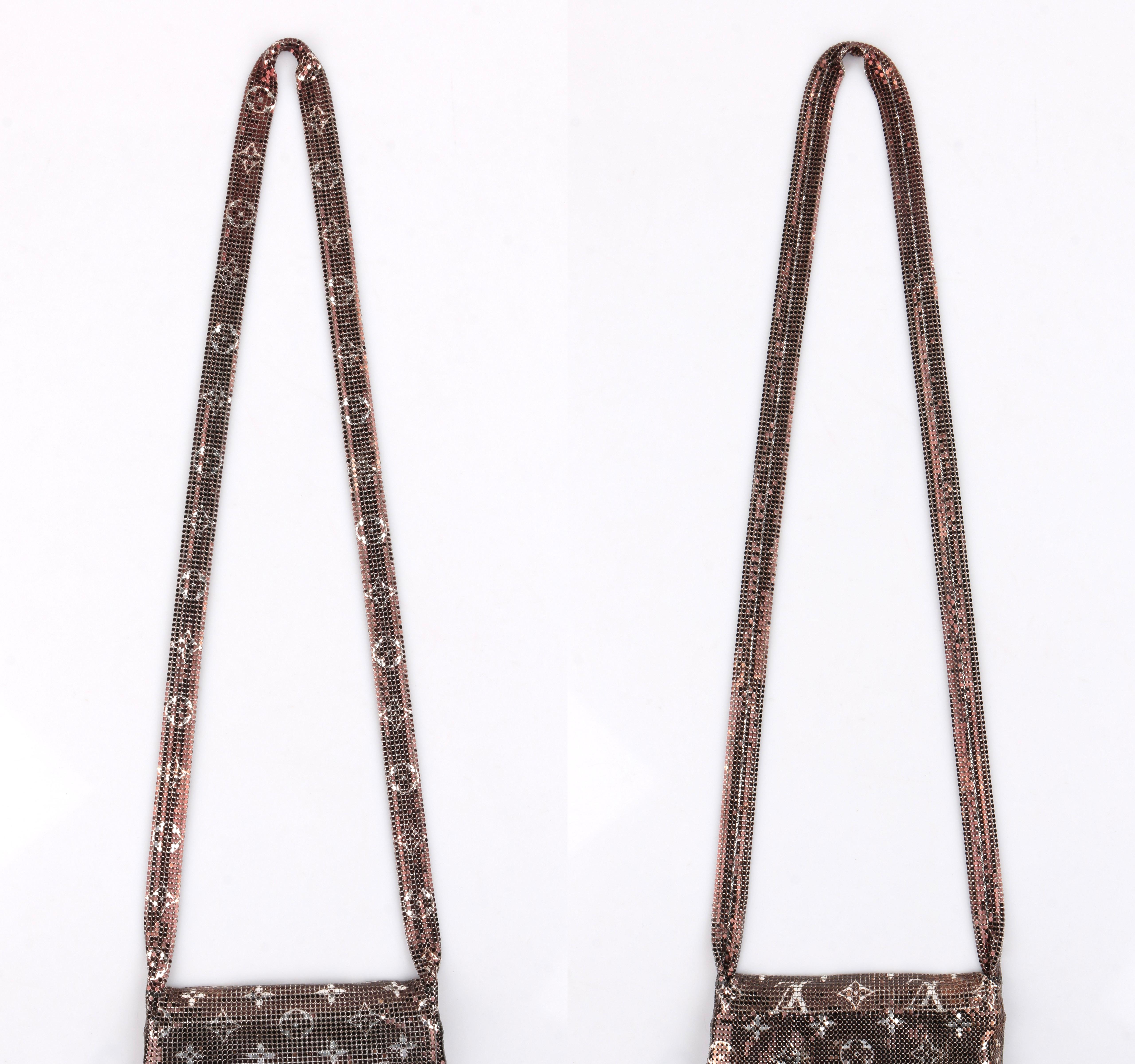 LOUIS VUITTON F/W 2002 “Frances” Metallic Monogram Metal Mesh Crossbody Handbag  1