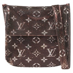 LOUIS VUITTON F/W 2002 “Frances” Metallic Monogram Metal Mesh Crossbody Handbag