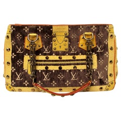 Louis Vuitton F/W 2004 Limitierte Auflage Trompe-l'oeil Le Fabuleux Samt Handtasche