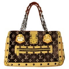 Louis Vuitton F/W 2004 Limitierte Auflage Trompe-l'oeil Le Fabuleux Samt Handtasche