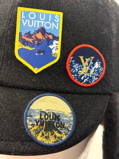 Louis Vuitton F/W 2018 limited edition Alpes shearling patch hat