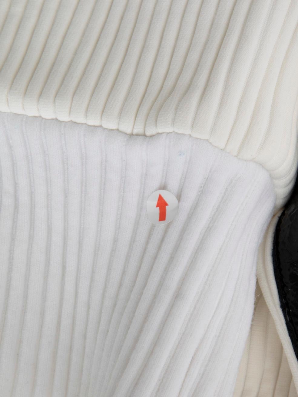 Louis Vuitton F/W14 Geripptes Kleid mit Reißverschluss und Paneel Größe M im Angebot 1